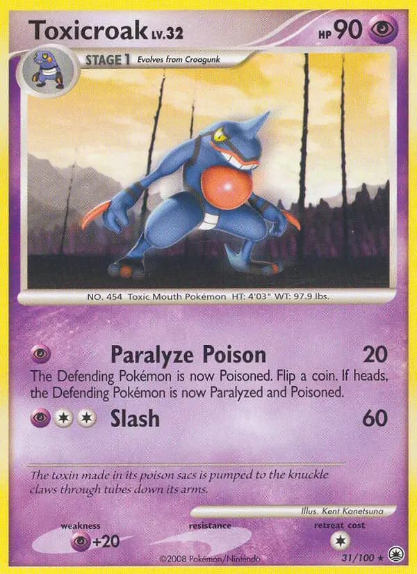 Toxicroak — Majestic Dawn card #31