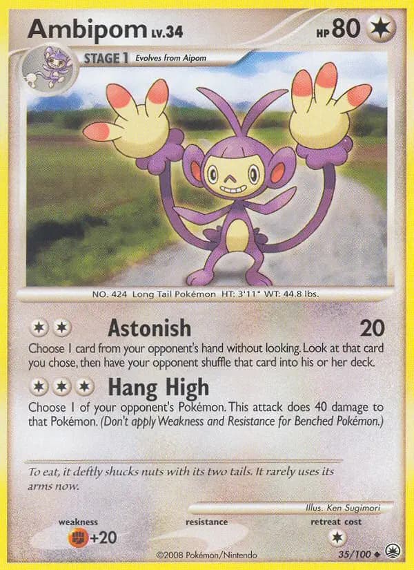 Ambipom — Majestic Dawn card #35