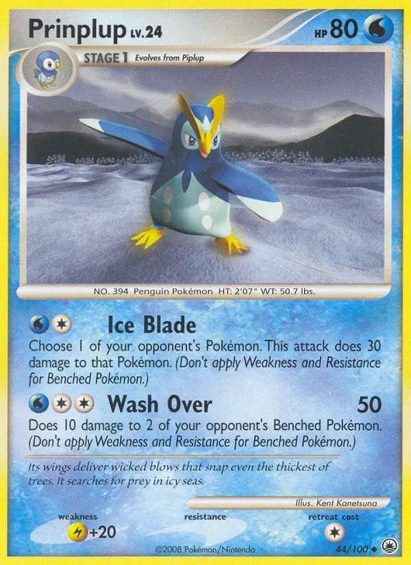 Prinplup — Majestic Dawn card #44