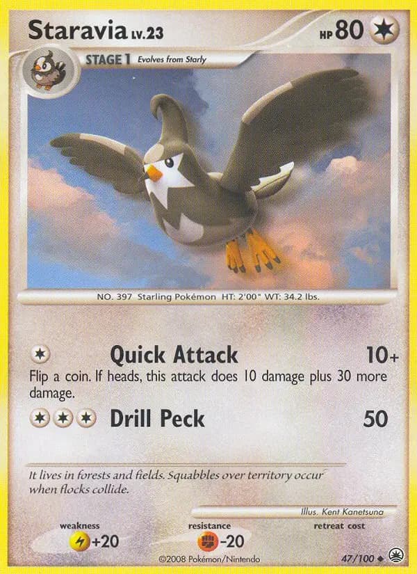 Staravia — Majestic Dawn card #47