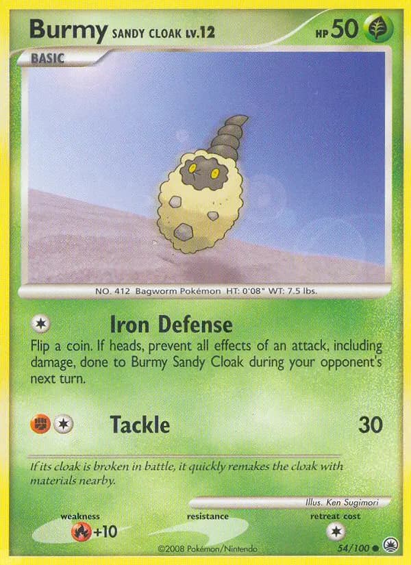 Burmy Sandy Cloak — Majestic Dawn card #54