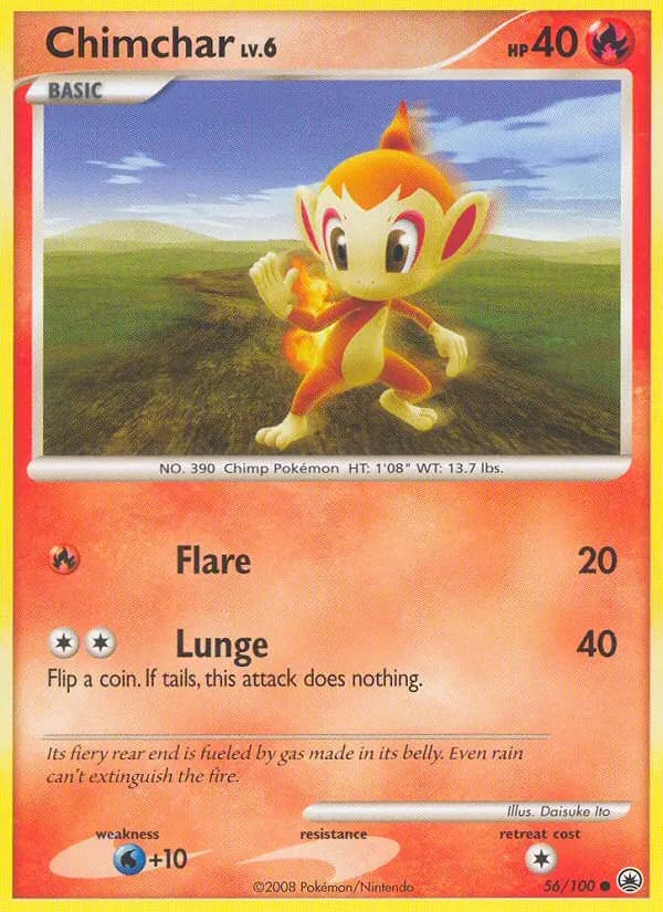 Chimchar — Majestic Dawn card #56