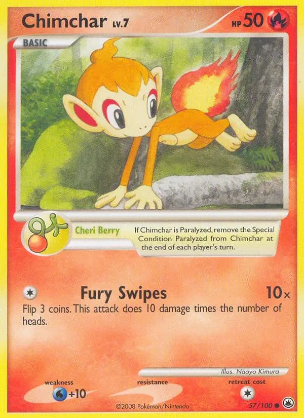 Chimchar — Majestic Dawn card #57