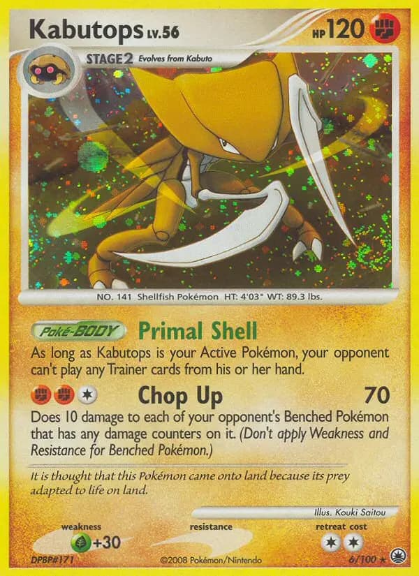 Kabutops — Majestic Dawn card #6