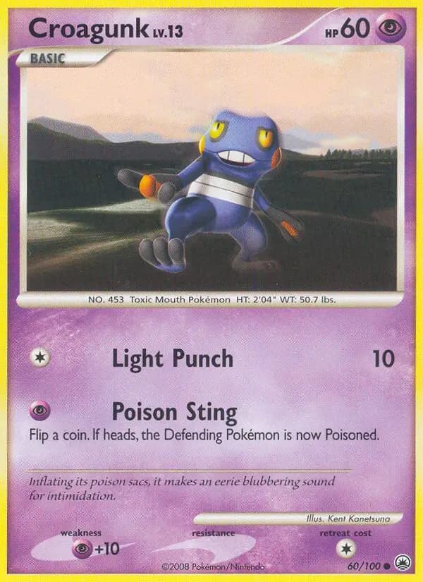 Croagunk — Majestic Dawn card #60