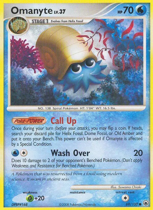 Omanyte — Majestic Dawn card #69