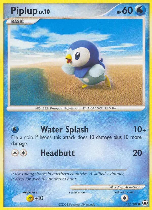 Piplup — Majestic Dawn card #71