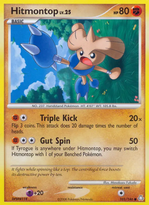 Hitmontop — Legends Awakened card #101