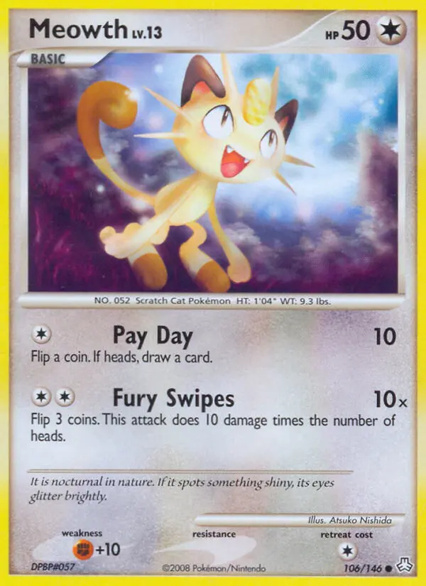 Meowth — Legends Awakened card #106