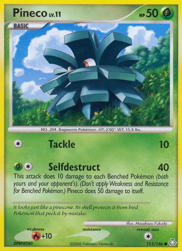 Pineco — Legends Awakened card #113