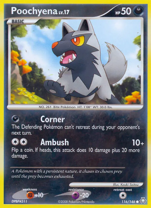 Poochyena — Legends Awakened card #116
