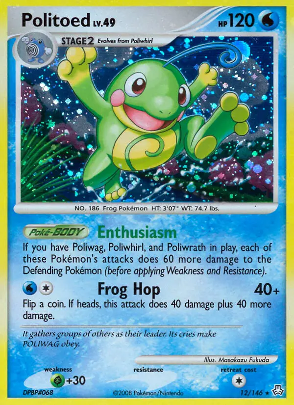 Politoed — Legends Awakened card #12