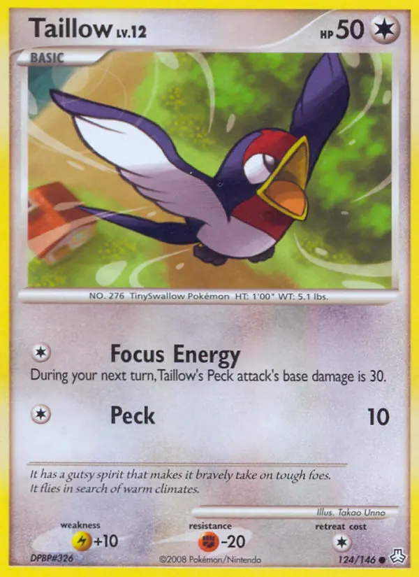 Taillow — Legends Awakened card #124