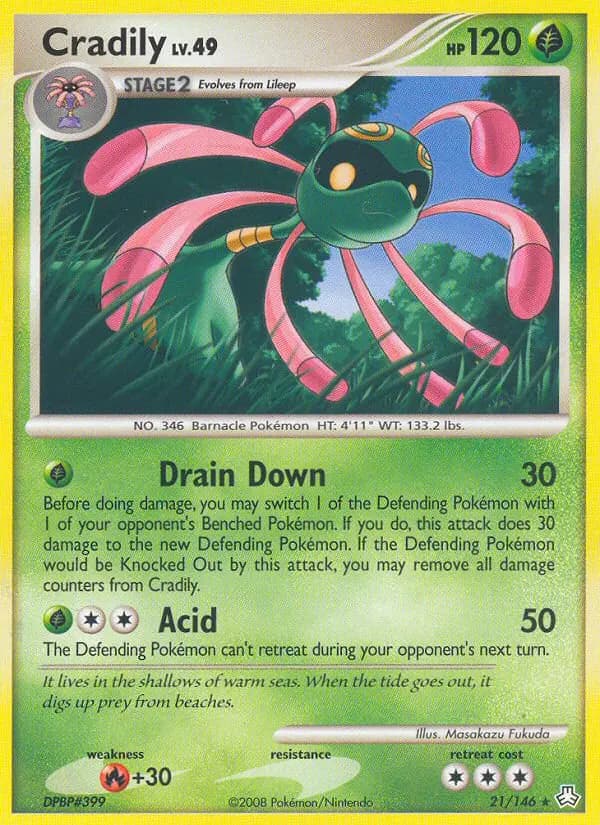 Cradily — Legends Awakened card #21