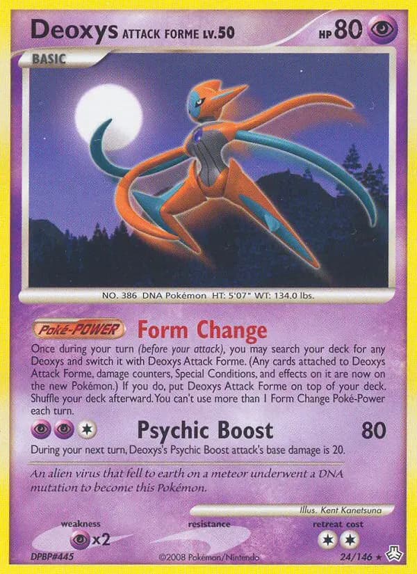 Deoxys Attack Forme — Legends Awakened card #24