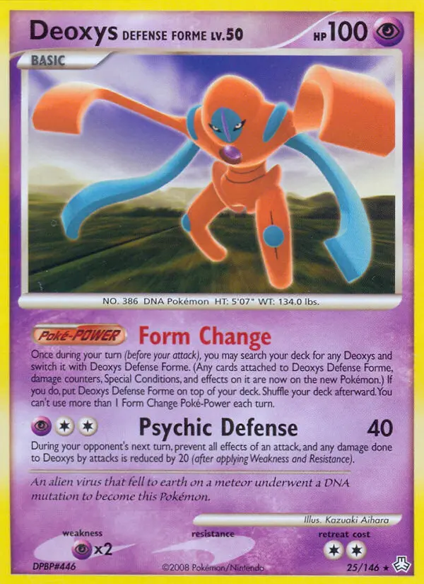 Deoxys Defense Forme — Legends Awakened card #25