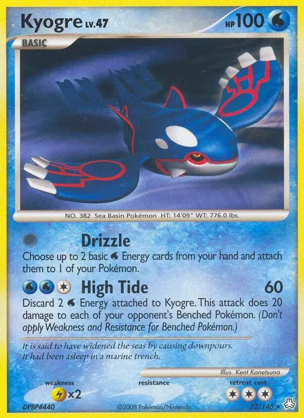 Kyogre — Legends Awakened card #32