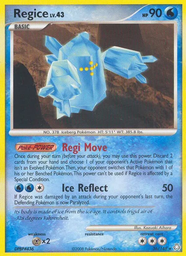 Regice — Legends Awakened card #36