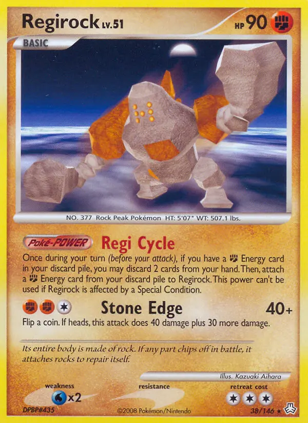 Regirock — Legends Awakened card #38