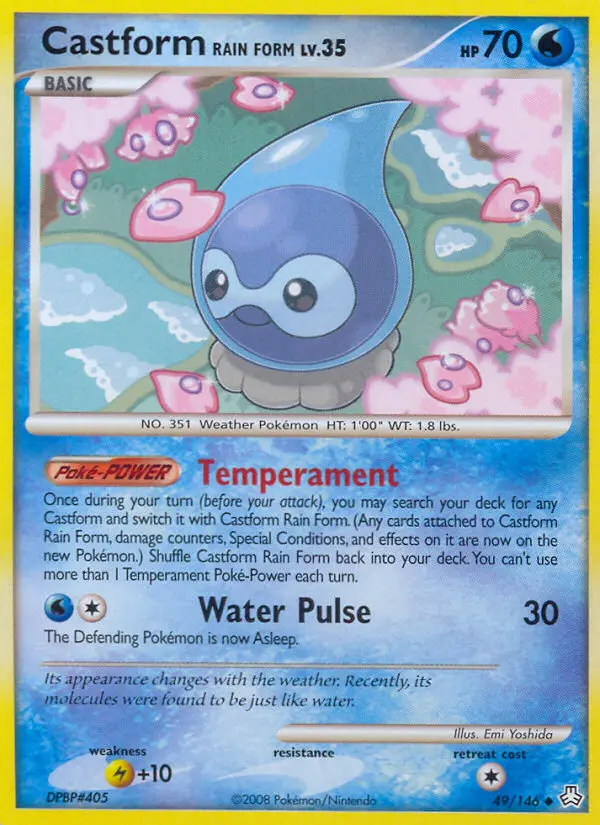 Castform Rain Form — Legends Awakened card #49