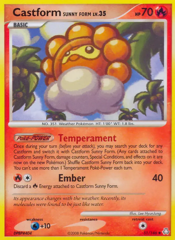 Castform Sunny Form — Legends Awakened card #51