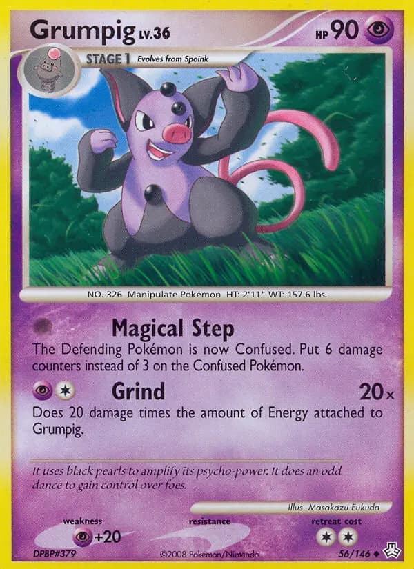 Grumpig — Legends Awakened card #56