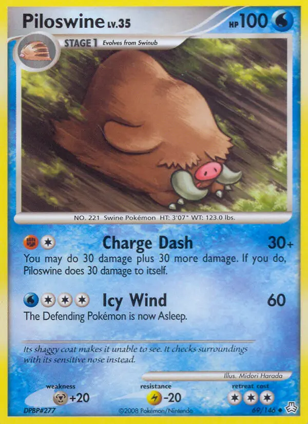 Piloswine — Legends Awakened card #69