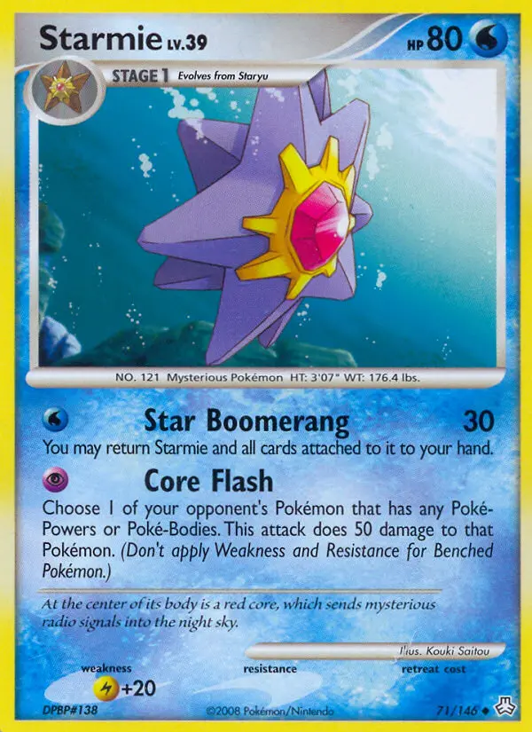 Starmie — Legends Awakened card #71