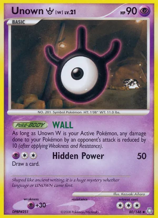 Unown W — Legends Awakened card #80