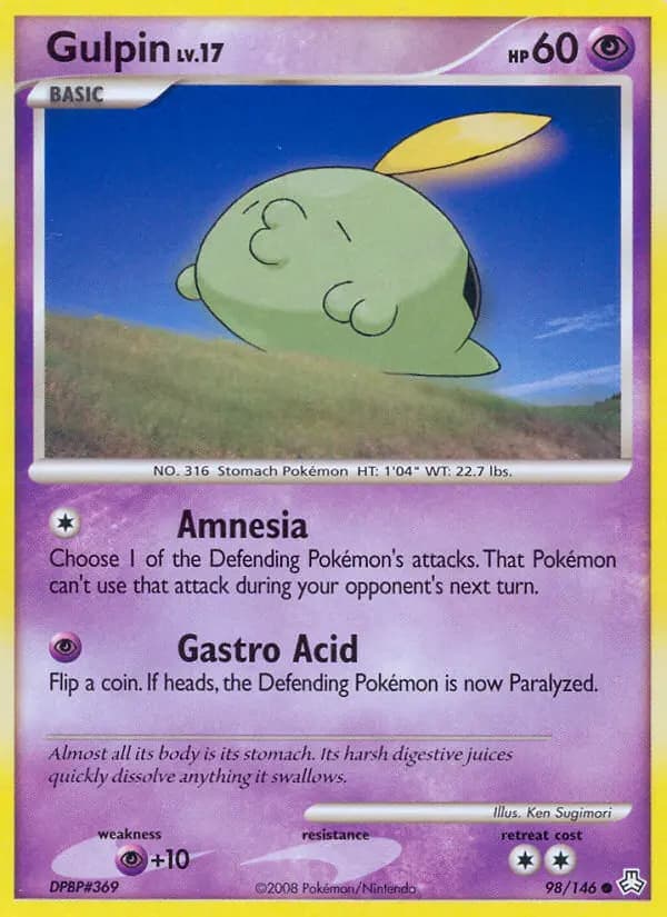 Gulpin — Legends Awakened card #98