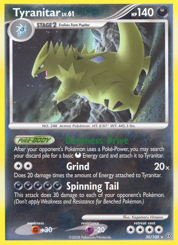 Tyranitar — Stormfront card #30