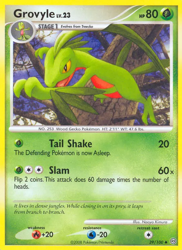 Grovyle — Stormfront card #39