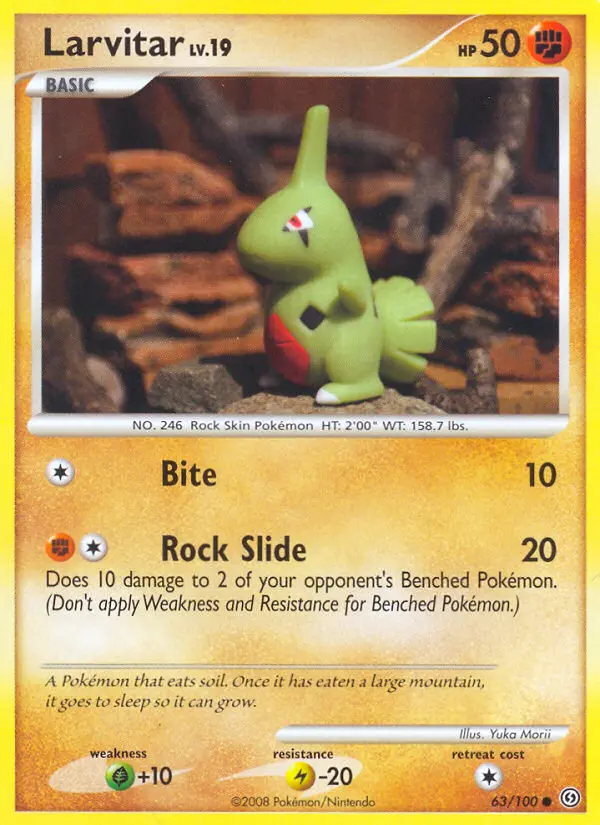 Larvitar — Stormfront card #63