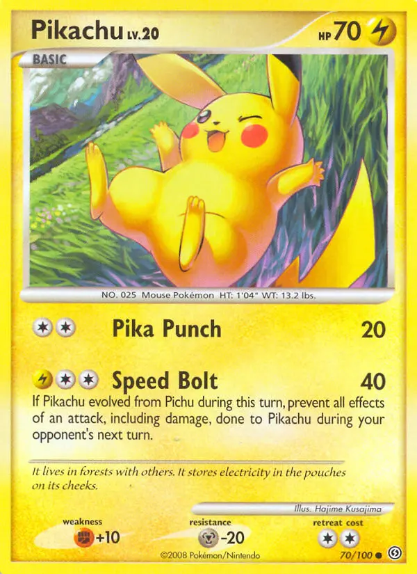 Pikachu — Stormfront card #70
