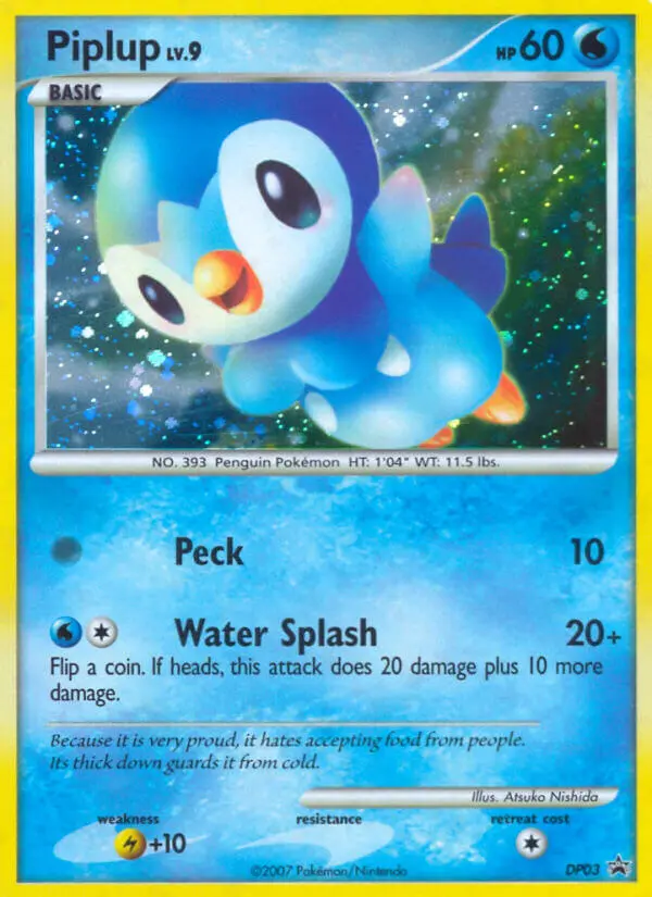 Piplup — DP Black Star Promos card #DP03