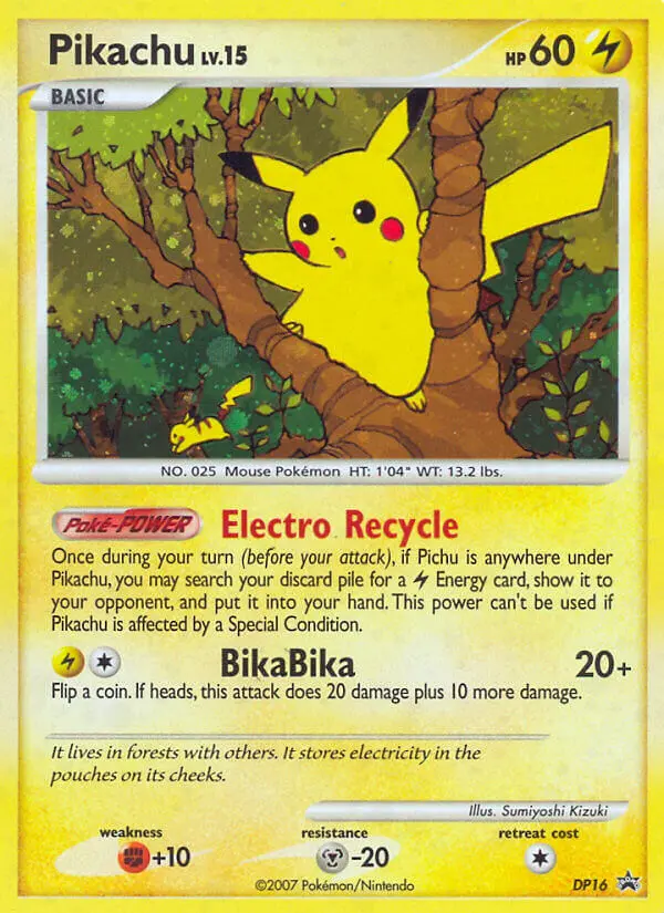 Pikachu — DP Black Star Promos card #DP16