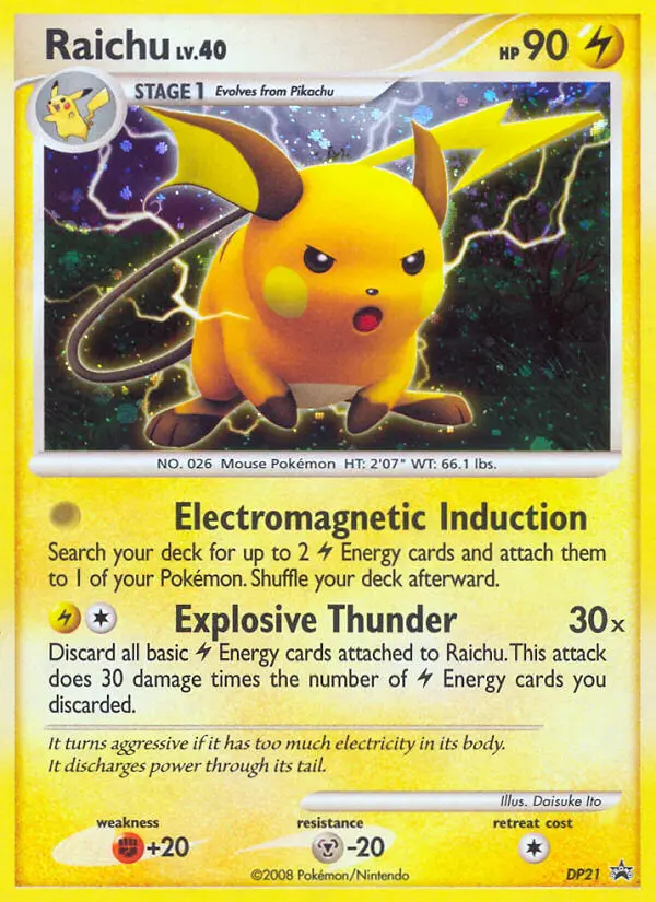 Raichu — DP Black Star Promos card #DP21