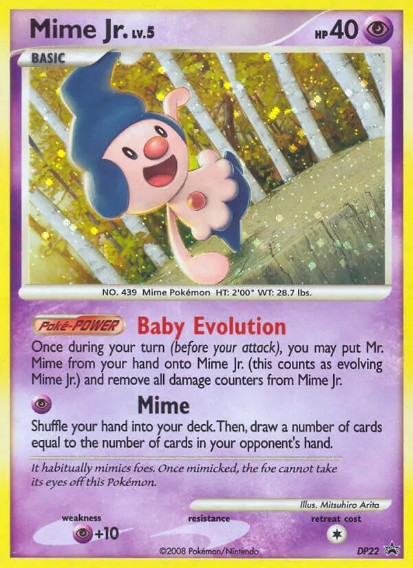 Mime Jr. — DP Black Star Promos card #DP22