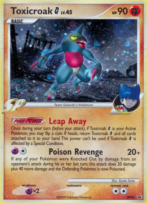 Toxicroak G — DP Black Star Promos card #DP41
