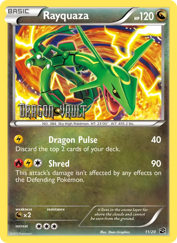 Rayquaza — Dragon Vault card #11