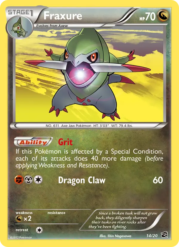 Fraxure — Dragon Vault card #14