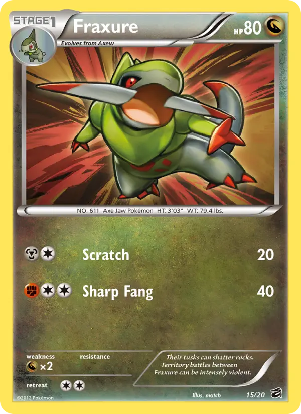 Fraxure — Dragon Vault card #15