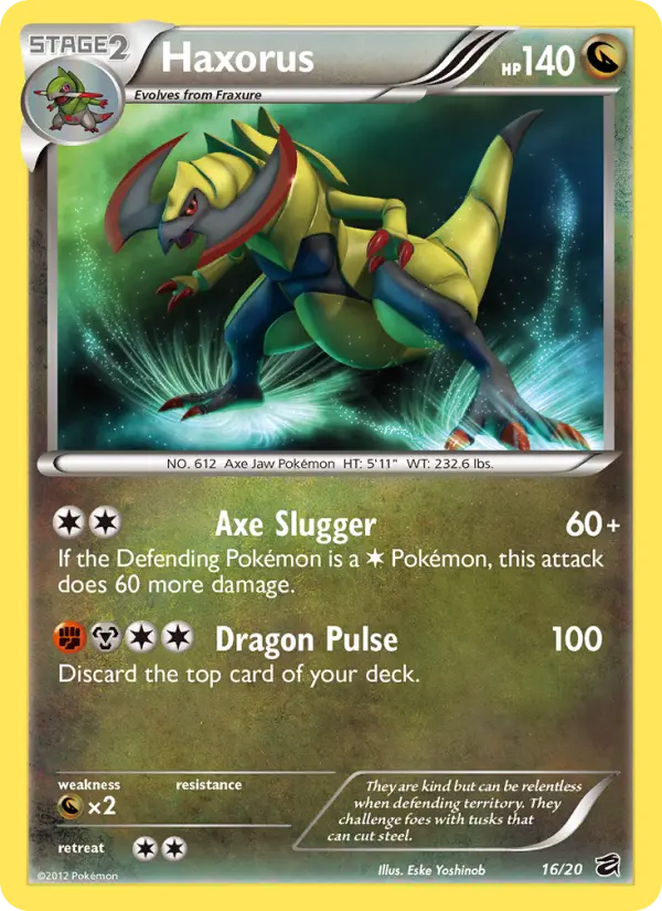 Haxorus — Dragon Vault card #16