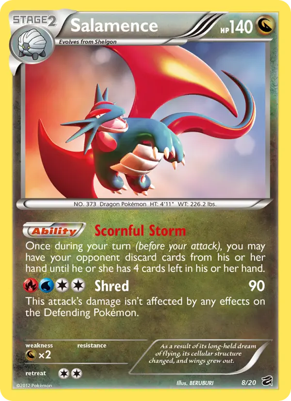 Salamence — Dragon Vault card #8