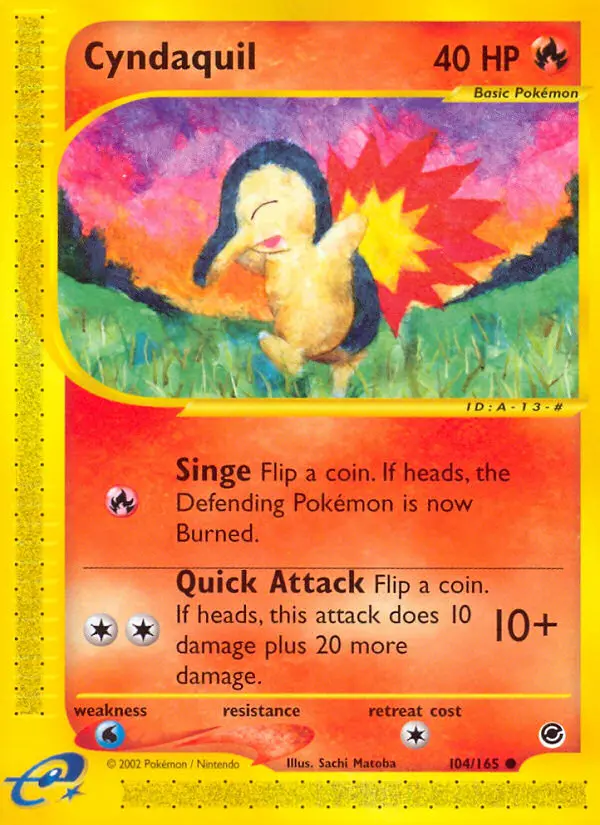 Cyndaquil — Expedition Base Set card #104