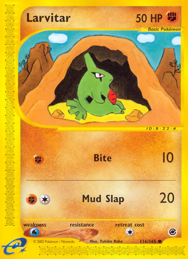 Larvitar — Expedition Base Set card #116