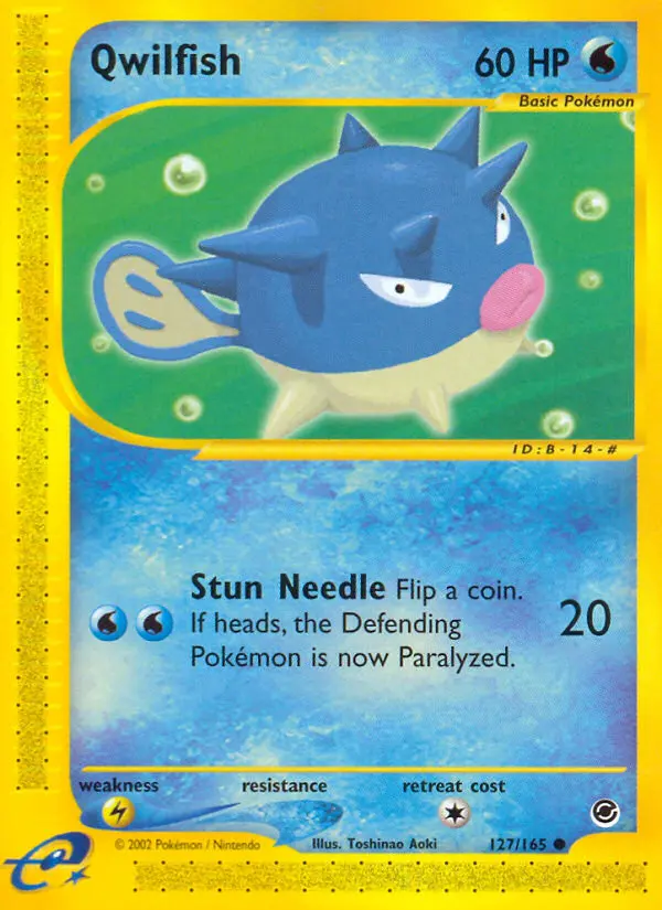 Qwilfish — Expedition Base Set card #127