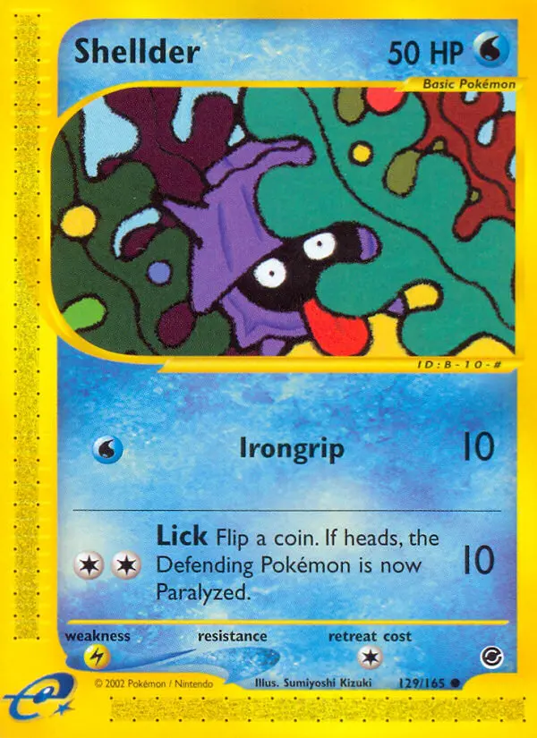 Shellder — Expedition Base Set card #129