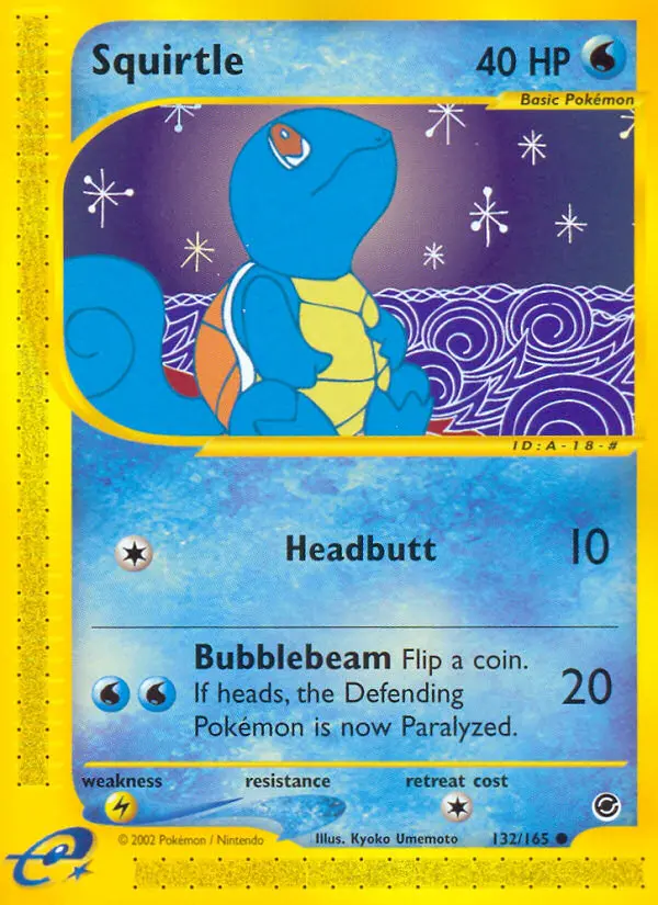 Squirtle — Expedition Base Set card #132