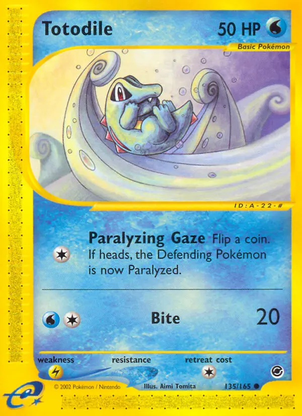 Totodile — Expedition Base Set card #135